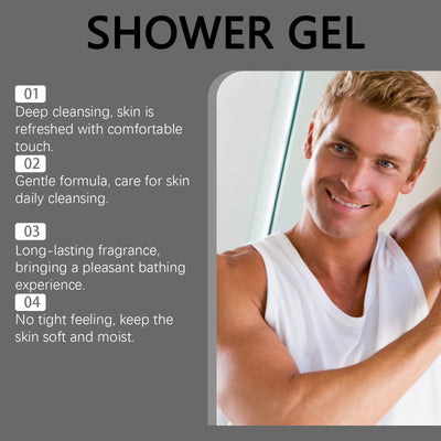 Men's Fragrance Shower Gel Gentle Cleaning