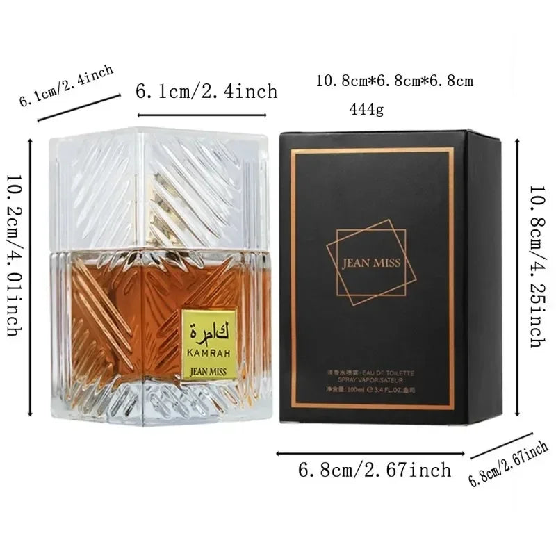 100ML Arab Perfumes Men's Long Lasting Eau De Parfum Sexy Charming Temptation To Attract The Opposite Sex Gentleman Deodorant