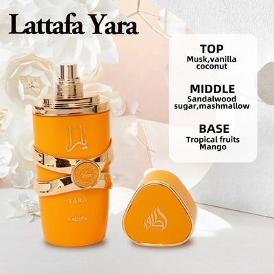 50ML Lattafa Ard Al Zaafaran Yara For Women Eau de Parfum Spray High Quality Men's Women's Long-lasting Pheromones Perfumes Gift