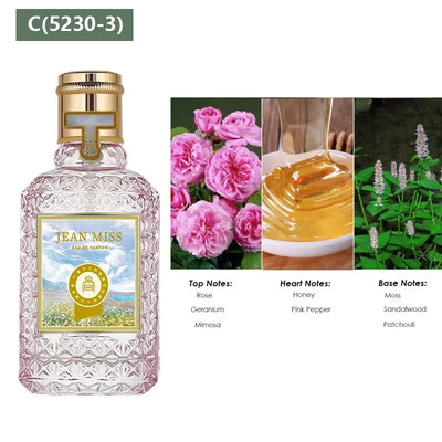 50 مل بخاخ ماء عطر برائحة زهرية فاكهية حلوة تدوم طويلاً عطر نسائي للحياة اليومية برائحة منعشة وخفيفة