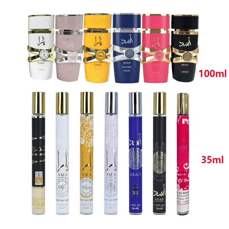 عطور 100 مل/35 مل عطر نسائي فاخر يدوم طويلاً برائحة الأزهار أو دو برفيوم كولونيا للرجال هدايا عالية الجودة