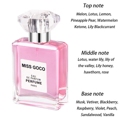 50ML Fresh Fruity Aroma  Perfume Spray Lasting Body Fragrance Attracts Love Pheromone Scent Floral Flavor Unisex Dating Women