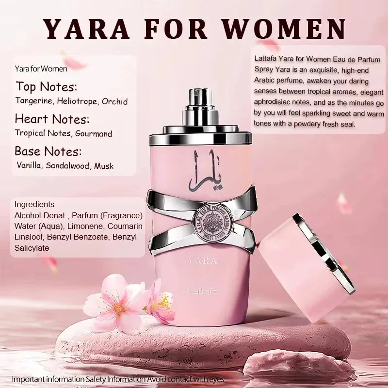 100ml Pink Arab Perfumes Floral Scent Lasting Fragrance Pheromone Eau De Parfum Men Women High Quality Gift Balminess Deodorants