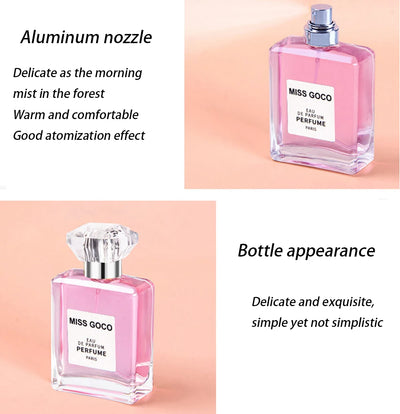 50ML Fresh Fruity Aroma  Perfume Spray Lasting Body Fragrance Attracts Love Pheromone Scent Floral Flavor Unisex Dating Women