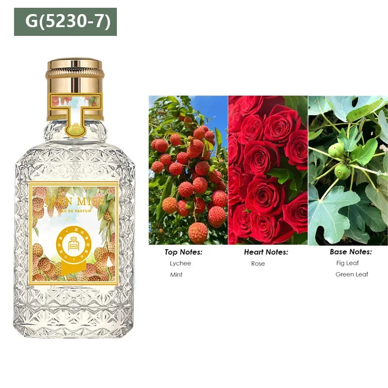 50 مل بخاخ ماء عطر برائحة زهرية فاكهية حلوة تدوم طويلاً عطر نسائي للحياة اليومية برائحة منعشة وخفيفة