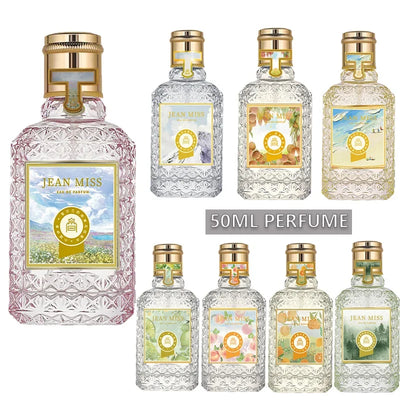 50 مل بخاخ ماء عطر برائحة زهرية فاكهية حلوة تدوم طويلاً عطر نسائي للحياة اليومية برائحة منعشة وخفيفة