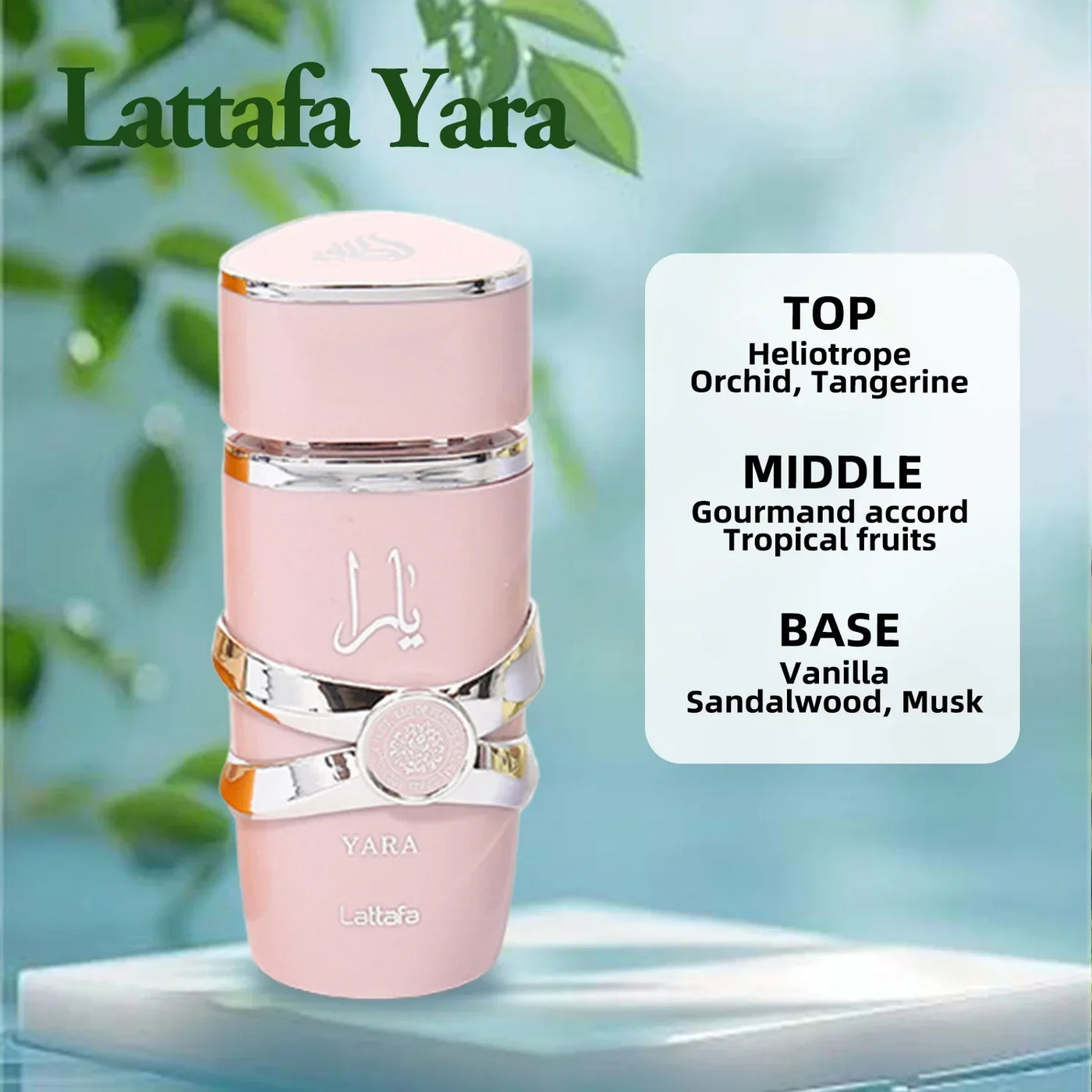 50ML Lattafa Ard Al Zaafaran Yara For Women Eau de Parfum Spray High Quality Men's Women's Long-lasting Pheromones Perfumes Gift